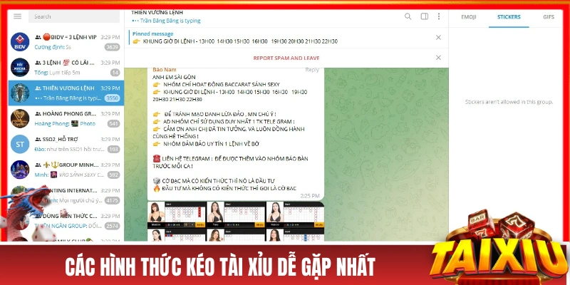 Các hình thức kéo tài xỉu dễ gặp nhất